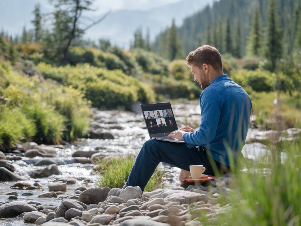 Le télétravail en pleine nature : vivre et travailler en montagne à l’ère numérique